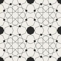 A black and white geometric pattern with a square shape vector