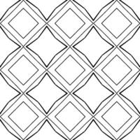A black and white geometric pattern coloring page vector
