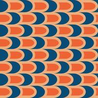 A blue and orange pattern with wavy lines vector