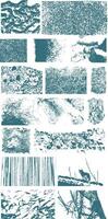 A set of brushes and textures for use in illustration vector