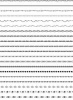 A set of different lines and lines for a design vector