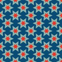 A blue and red star pattern vector