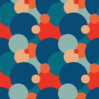 A colorful pattern with circles and dots vector