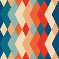 An abstract pattern with red, orange and blue squares vector