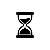 Hourglass icon . Hourglass timer icon in trendy flat design. ui ux design vector