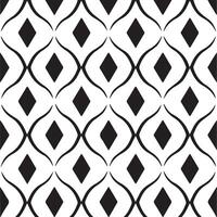 Seamless black and white geometric pattern. vector