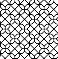 Seamless geometric floral pattern design. vector