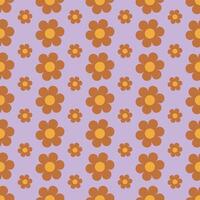 Decorative Daisy Repeat Pattern vector