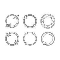 Circular Arrow Icon Loop, Reload, or Refresh Symbol Design vector