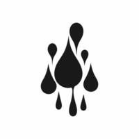 Ink Drops on White Background vector