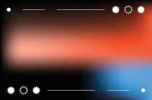 Vibrant Gradient background minimalist style vector