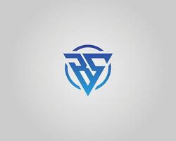Letter BS Abstract Geometric Triangles Logo Design Template. vector