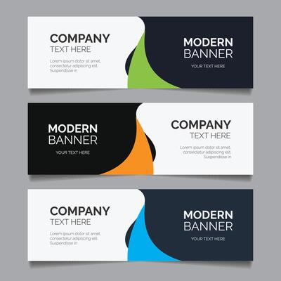 Gradient minimalist background for banner template