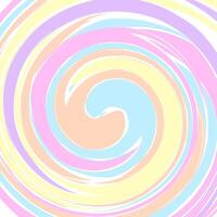 Abstract background in the form of a spiral drawn in soft pastel colors vector