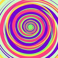 Abstraction in the form of a bright multi-colored spiral on a light blue background vector