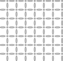 Abstract gray seamless geometric pattern with circles and ovals on a white background vector