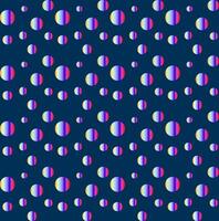 Seamless texture in the form of a pattern of multi-colored circles on a blue background vector