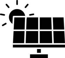 Solar panel icon vector