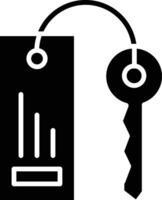 A key and a tag with a price on it vector