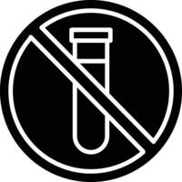 No test tube icon illustration vector