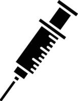 A syringe with a needle on it vector