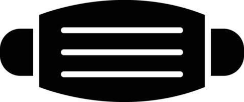 A black and white icon of a helmet vector