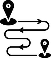 A map pin pointing to a location vector