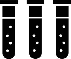 Three test tubes with dots on them vector