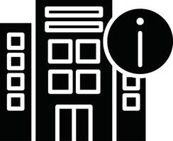 A black and white building with a sign on it vector