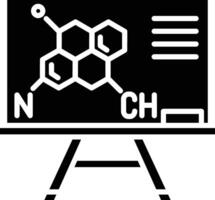Chemical formula on blackboard vector