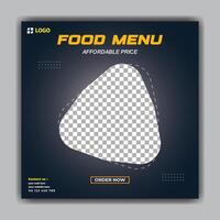 Food Menu Affordable and Delicious Dishes vector