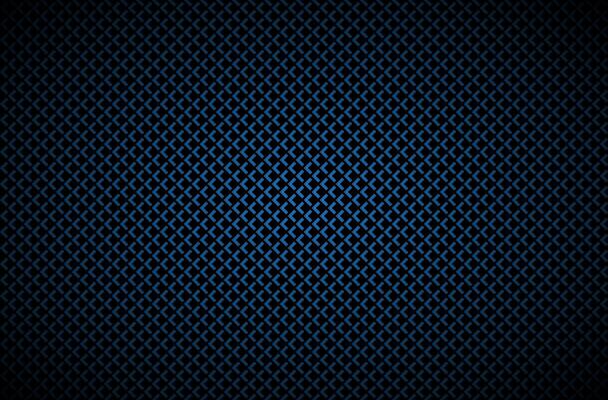 Dark abstract background with blue corners, carbon fiber, illustration