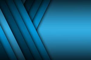 Modern blue background overlap paper with blank space for your text, blue oblique lines vector