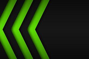 Black and green overlayed arrows, abstract modern background with place for your text vector