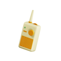 Nanny radio 3d. An electronic device for monitoring small children. 3d illustration of remote control. 3d rendering of nanny radio png