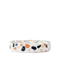 Terrazzo pattern round display stand product showcase podium platform png