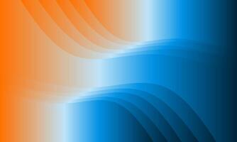 Best Abstract Background Design Version Gradient with Wave Lines in Blue White and Orange for Branding, Ads, Social Media, Wallpaper, Website etc vector