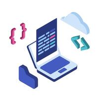 This could be interpreted as representing a technical setup or configuration, perhaps related to server-side development or digital media applications vector