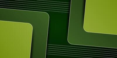 Abstract green square overlapping background for card graphic design. Green background with shadow elements. Eps10 vector