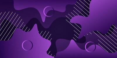 Abstract purple 3D liquid wave pattern design background. Simple background with shaped elements. Eps10 vector