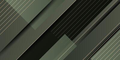 Dark dynamic abstract background with straight shadow, mixed wavy lines and simple lights. Creative premium gradient. Business design 3D cover. Eps10 vector