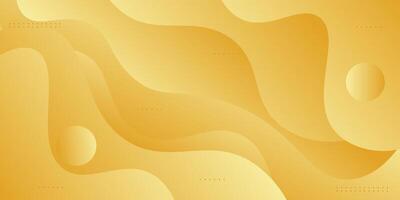Abstract colorful soft yellow liquid 3D background. Minimal wave pattern banner background. Eps10 vector