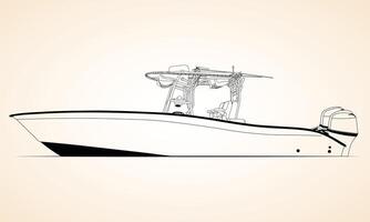 simple side view one color vector