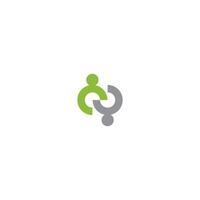 simple Connect people logo icon representing connectivity and unity. symbolizes teamwork, collaboration, union, cooperation vector