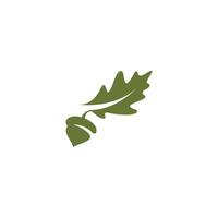 oak leaf simple and clean style logo, minimalist icon vector