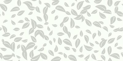 Wallpaper, textile, pattern seamless natural with hand drawn leaves. Background trendy design vector