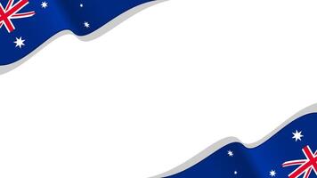 wavy australia flag frame background with copy space for text. for national day vector