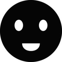 Rounded Filled Happy Icon vector