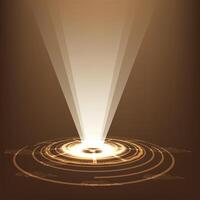 Energy circles and rays background. Portal, magic teleport or level up effect vector