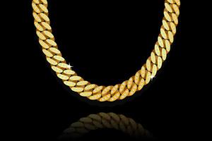 Miami Cuban Links Gold Chain dark background vector